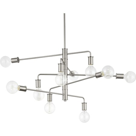 Progress Lighting Calder Collection Ten-Light Chandelier P400144-009